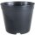 Plant container 26x26x20cm black round plastic 7.5l