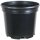 Nursery plant pot 13x13x10.5cm black round plastic 1l