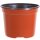 Nursery plant pot 10x10x7.6cm brown round plastic 0.43l