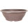 Bonsai pot 60x60x21cm light-brown round plastic