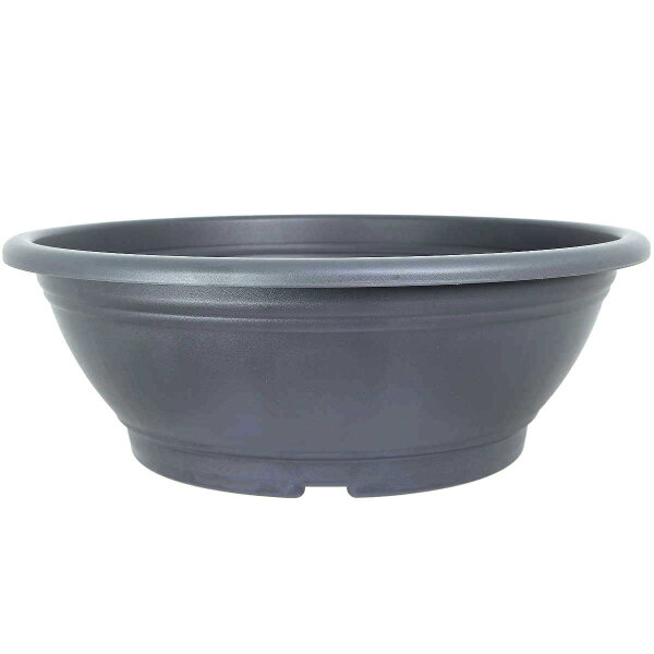 Bonsai pot 60x60x21cm grey round plastic