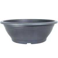 Bonsai pot 60x60x21cm grey round plastic