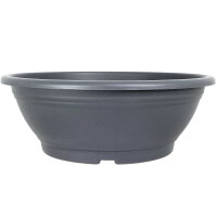 Pot à bonsaï 50x50x18cm gris rond plastique