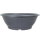 Bonsai pot 50x50x18cm grey round plastic