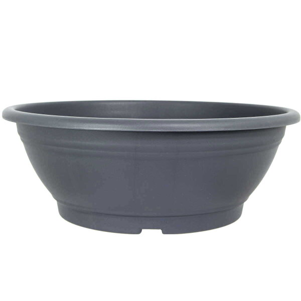 Bonsai pot 45x45x16.5cm grey round plastic