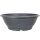 Bonsai pot 35x35x12.5cm grey round plastic