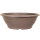 Bonsai pot 30x30x10.5cm light-brown round plastic