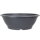 Bonsai pot 30x30x10.5cm grey round plastic