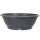 Bonsai pot 20x20x7cm grey round plastic