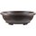 Bonsai pot 42.3x30.6x13.6cm dark brown oval plastic