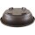 Bonsai pot 30.5x24.2x9.7cm dark brown oval plastic
