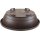 Bonsai pot 24.3x19.3x8cm dark brown oval plastic
