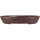 Bonsai pot 32.5x26x5.5cm dark-brown oval unglaced