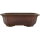 Bonsai pot 21.5x21.5x6.5cm dark-brown other shape unglaced