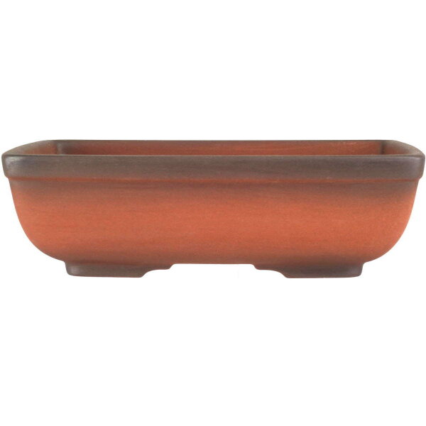 Bonsai pot 22x17.5x6.5cm antique-redbrown rectangular unglaced