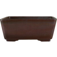 Bonsai pot 21x21x8.5cm dark-brown other shape unglaced