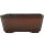 Bonsai pot 21x21x8.5cm antique-brown other shape unglaced