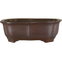 Bonsai pot 20.5x15x7cm antique-redbrown other shape unglaced