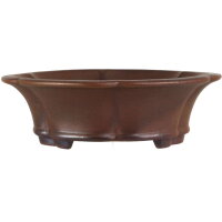 Bonsai pot 19x19x6cm dark-brown other shape unglaced