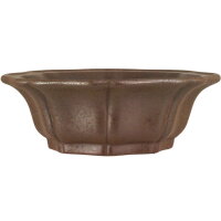 Bonsai pot 18x18x6cm dark-brown other shape unglaced