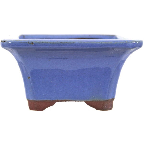 Bonsai pot 10x10x5.5cm light-blue other shape glaced