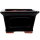 Bonsai pot 10x10x6cm black other shape glaced