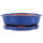 Bonsai pot with drip tray 25.5x20.5x7.5cm blue other shape glaced