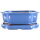 Bonsai pot with drip tray 20.5x16x7cm blue other shape glaced