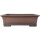 Bonsai pot 75x57x22cm antique-brown rectangular unglaced