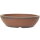 Bonsai pot 25x25x7cm antique-brown round unglaced