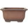 Bonsai pot 35x35x17.5cm antique-brown square unglaced