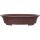 Bonsai pot 60.5x47.5x13.5cm brown oval unglaced