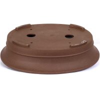 Bonsai pot 51.5x42x11.5cm brown oval unglaced