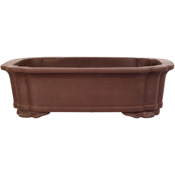 Bonsai pot 55x43x15.5cm brown rectangular unglaced
