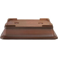 Bonsai pot 51.5x39x11.5cm antique-brown rectangular unglaced