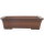 Bonsai pot 46x36.5x12cm antique-brown rectangular unglaced