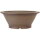 Bonsai pot 38x38x14.5cm antique-grey round unglaced