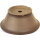 Bonsai pot 38x38x14.5cm antique-grey round unglaced