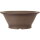 Bonsai pot 33.5x33.5x13cm antique-grey round unglaced