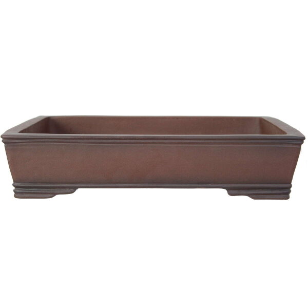 Bonsai pot 50x38.5x11cm antique-brown rectangular unglaced