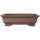 Bonsai pot 43x31x12cm antique-brown rectangular unglaced