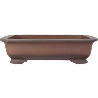 Bonsai pot 57.5x40.5x14.5cm antique-brown rectangular unglaced