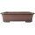 Bonsai pot 80x63.5x22cm antique-brown rectangular unglaced