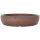 Bonsai pot 25x25x6cm antique-brown round unglaced