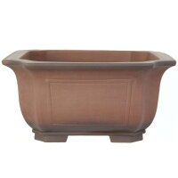 Bonsai pot 41x41x20cm antique-brown square unglaced