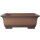 Bonsai pot 54.5x40x20.5cm antique-brown rectangular unglaced