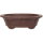 Bonsai pot 30.5x30.5x9cm brown round unglaced