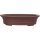 Bonsai pot 41x33x9.5cm brown oval unglaced