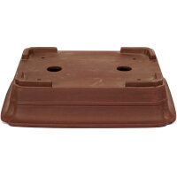 Bonsai pot 50x41x12cm brown rectangular unglaced