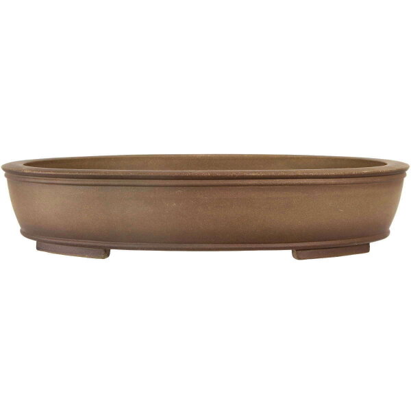 Bonsai pot 62x47.5x12cm antique-grey oval unglaced